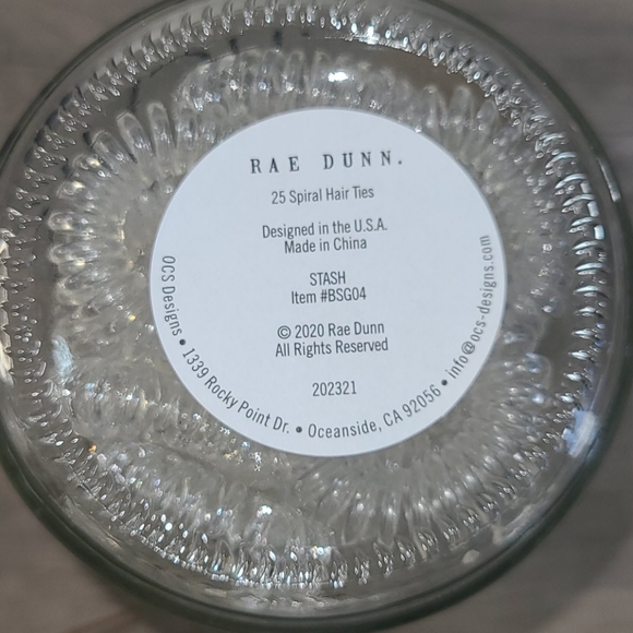 Rae Dunn Hair Rae Dunn Spiral Hair Ties In Container Poshmark